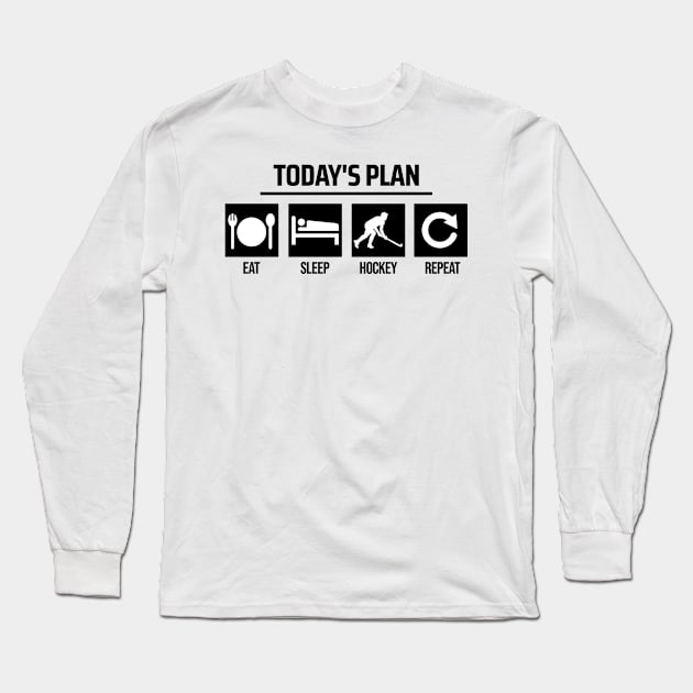 hockey quote Long Sleeve T-Shirt by Mandala Project